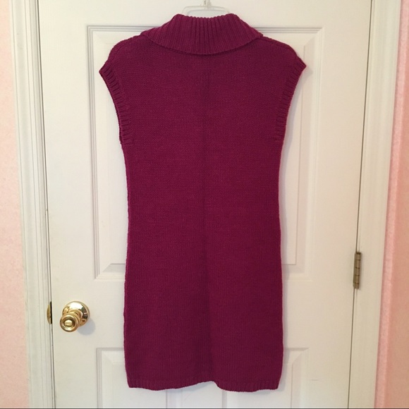 Maroon Sweater Dress - Picture 4 of 4